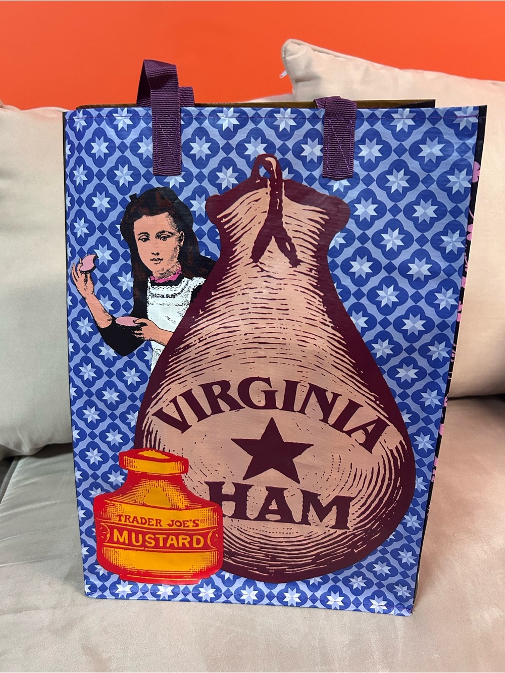 Trader Joe's Virginia Ham Tote Bag
